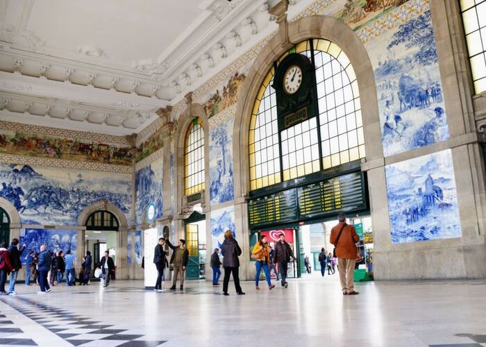Bahnstation Sao Bento in Porto