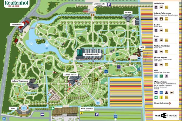 Lageplan Keukenhof