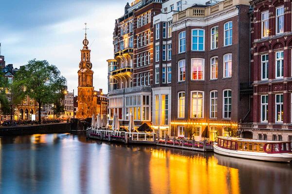Kanal in Amsterdam