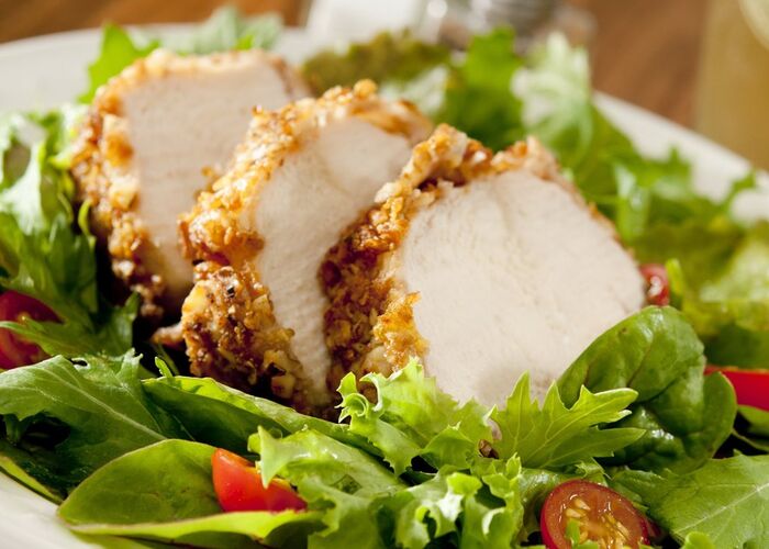 Salat auf dem Teller