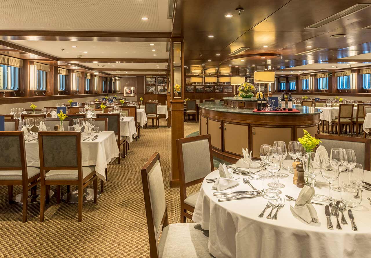 Flusskreuzfahrtschiff Restaurant